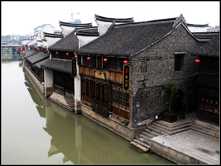 【嘉興月河街景色攝影圖片】嘉興市風光